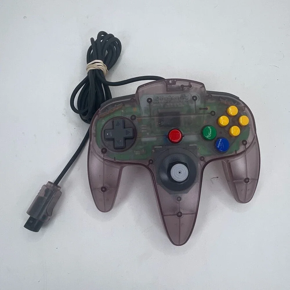 OEM N64 Atomic Purple Translucent Nintendo 64 Wired Controller Loose 7/10 Stick